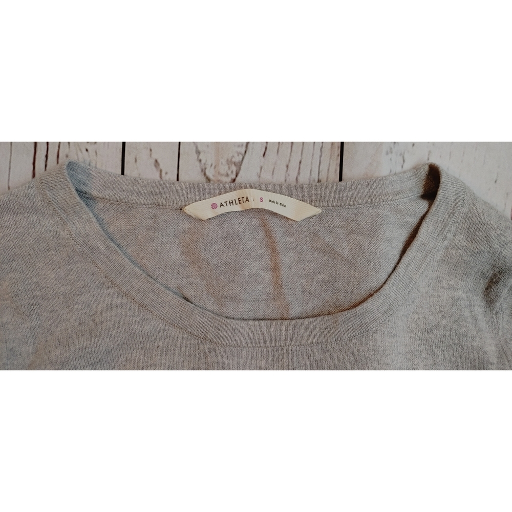 Athleta Grey Ribbed Tunic - Picture 4 of 9